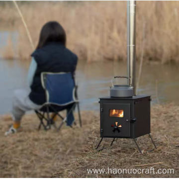 Calentador portátil de la barbacoa de la tienda del campamento de la estufa de leña al aire libre